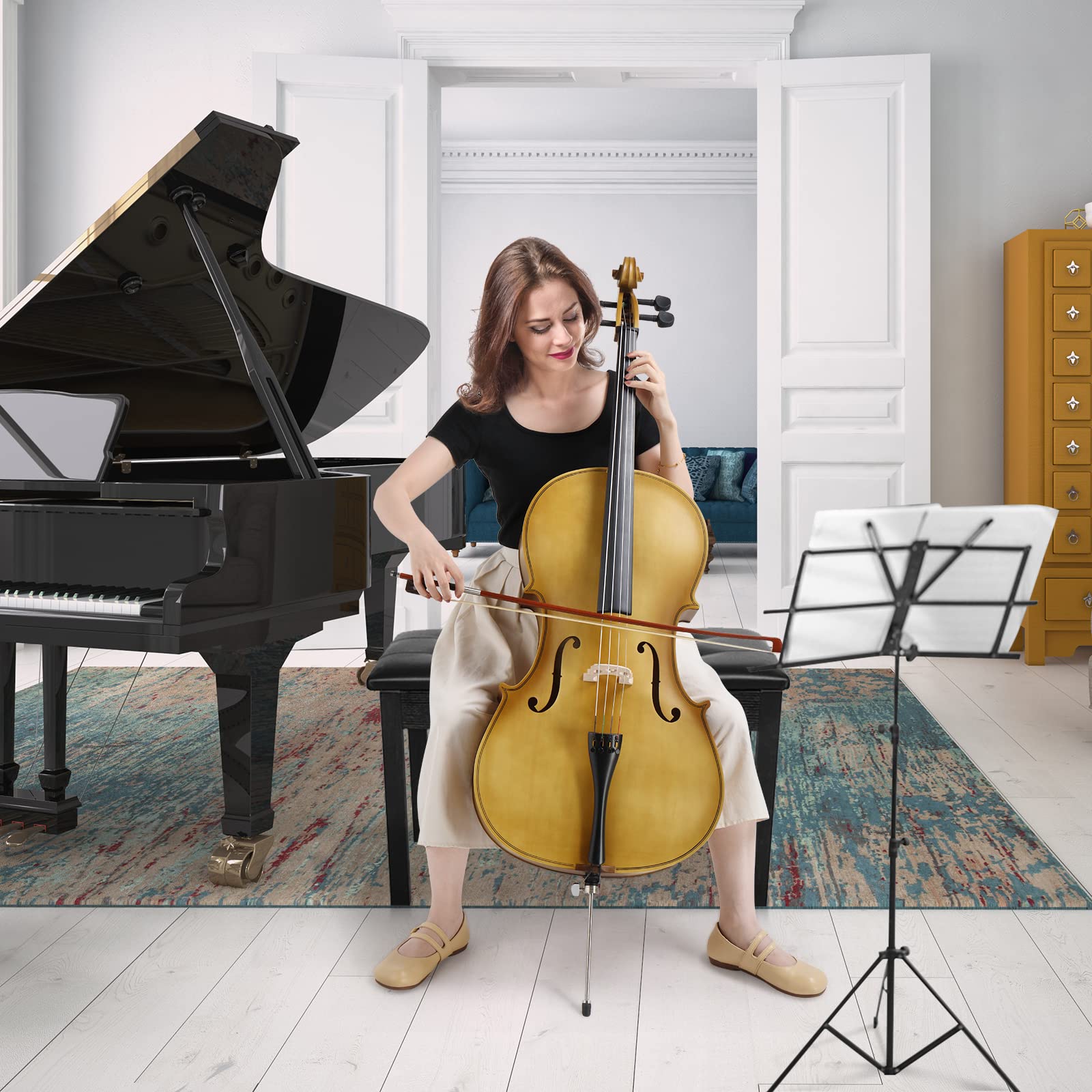 Amazon | Ktaxon フルサイズ チェロ 初心者チェロ4/4 アコースティック