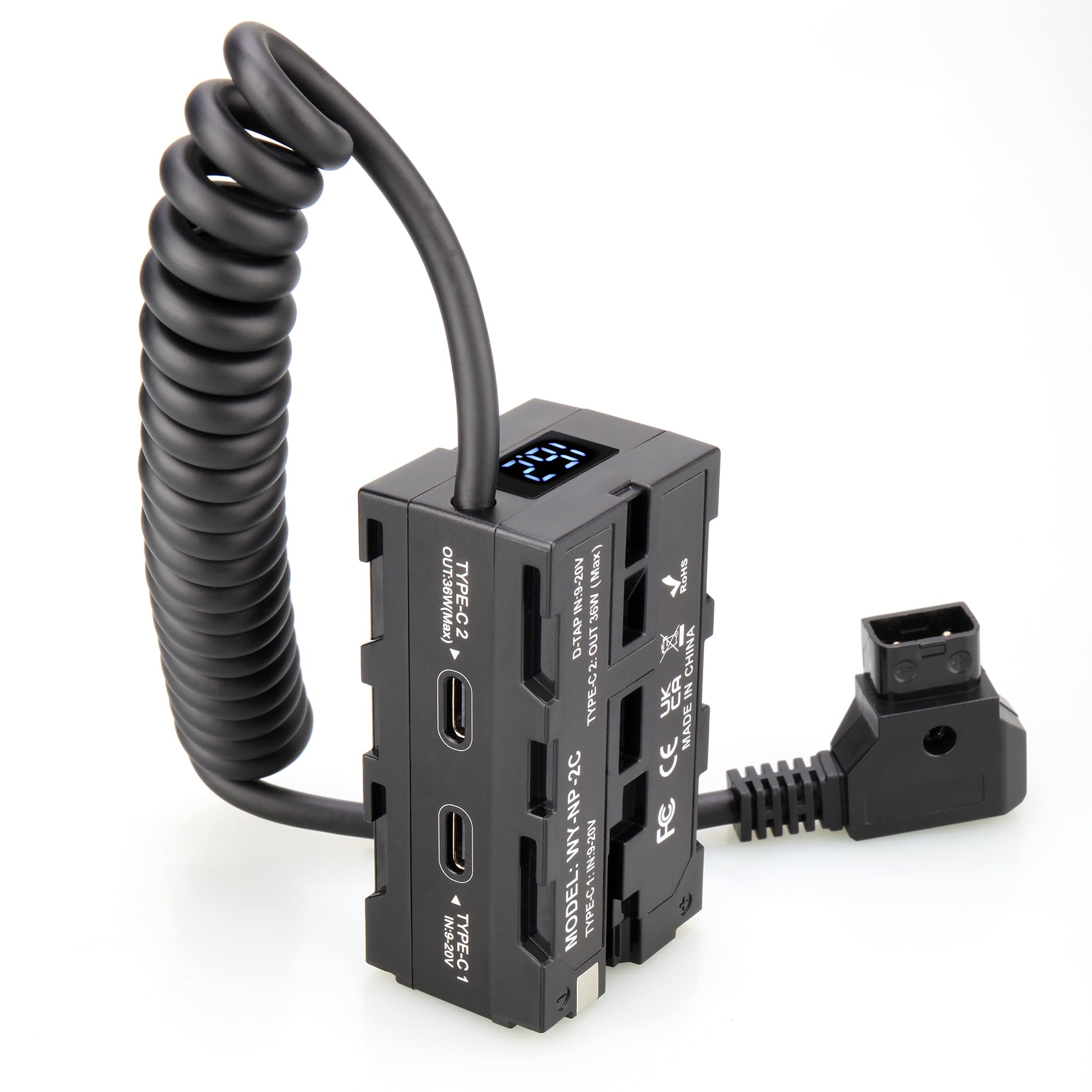 Amazon.com: KOERTACOO D-tap to NP-F550/970 Series Double-Sided