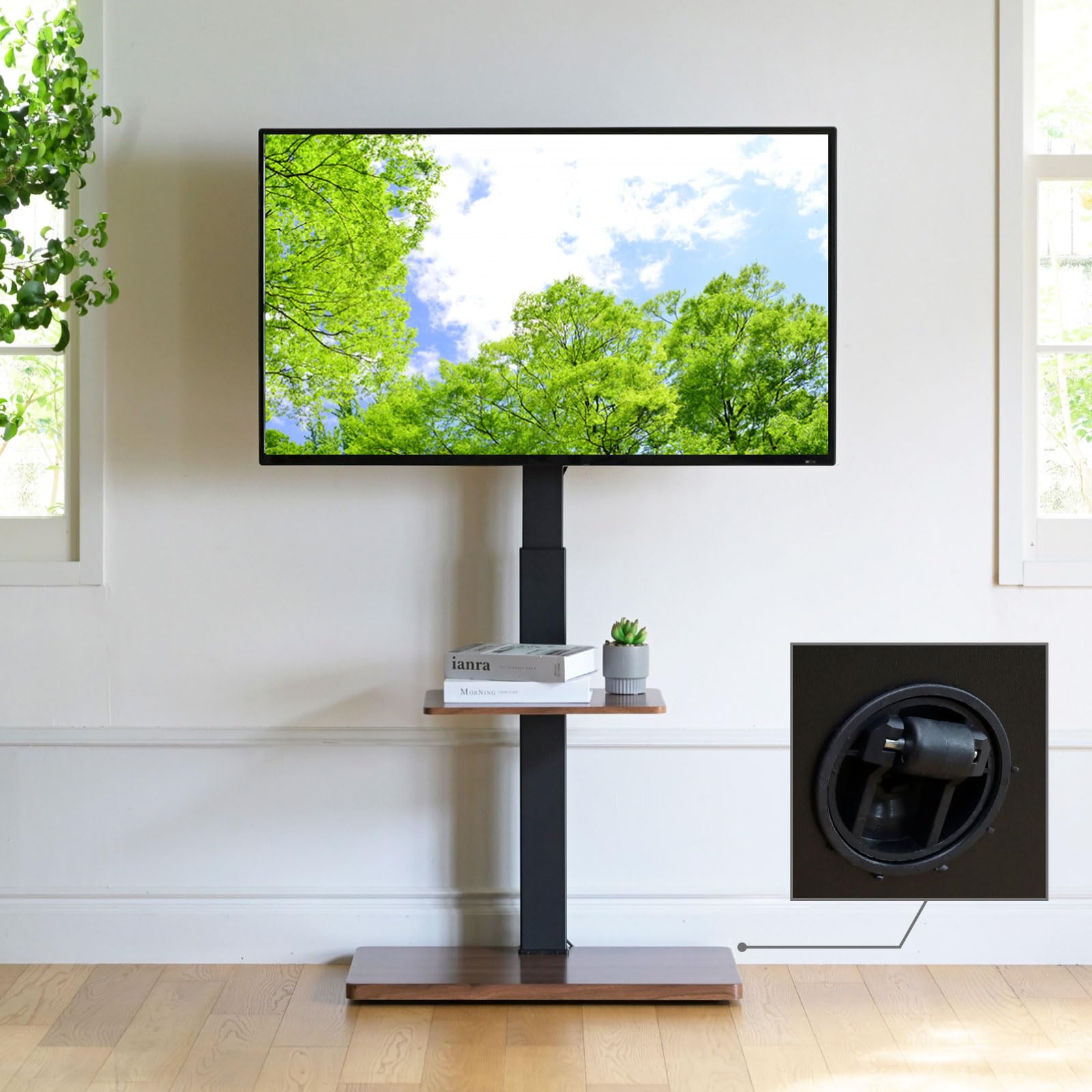 Amazon｜山善(YAMAZEN) テレビスタンド 壁寄せテレビスタンド 棚付き