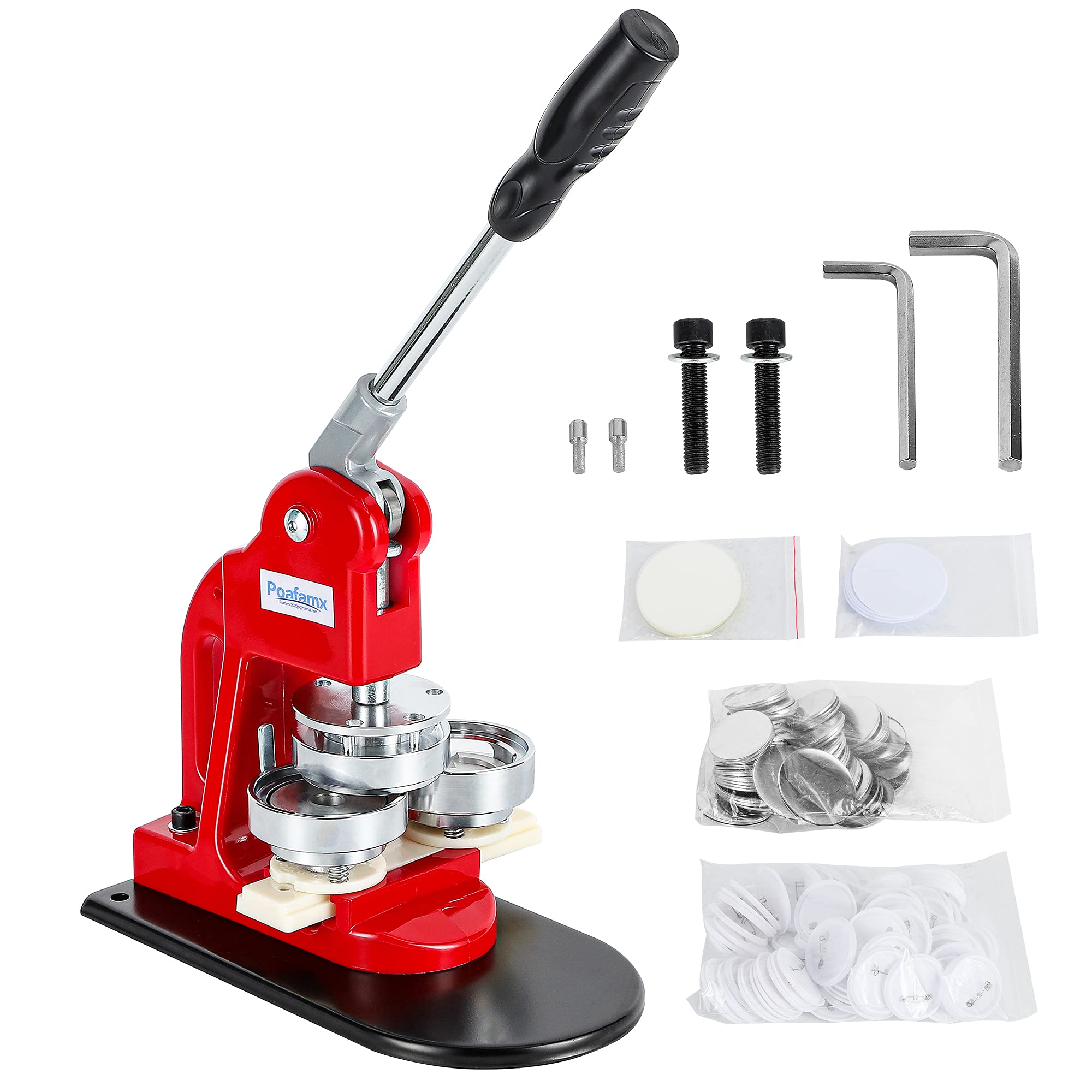 Amazon | Poafamx 缶バッジマシーン 缶バッジメーカー バッジ素材 100