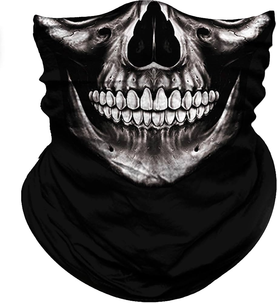 Amazon.co.jp: スカルフェイスマスク 日よけ防風 丈夫なチューブ