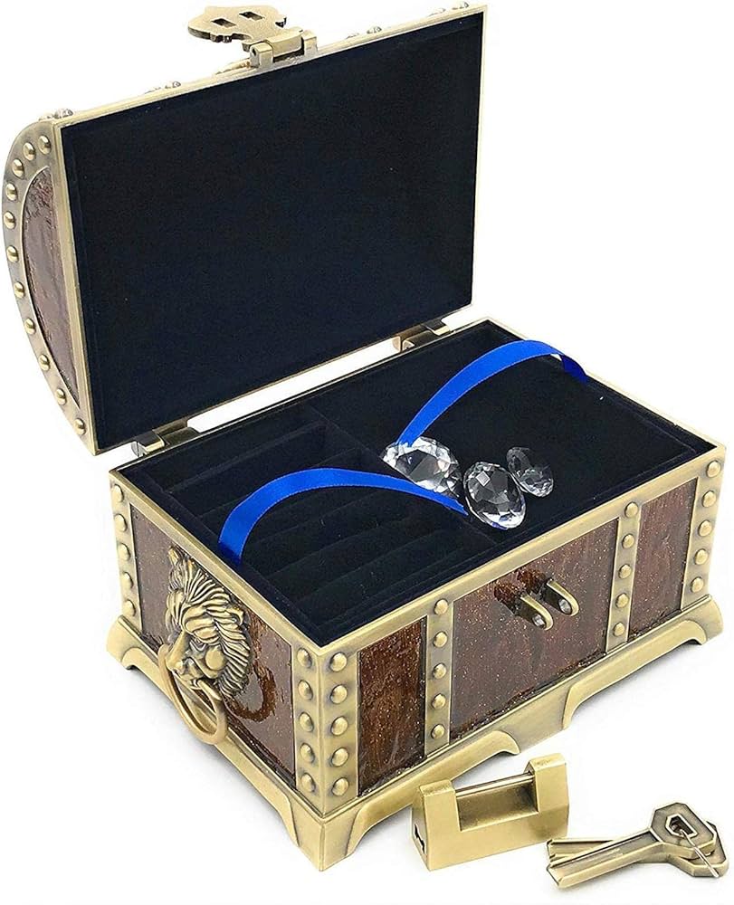 Amazon｜3種付き オレンジ まるで海賊の宝箱 アンティーク ロな鍵と