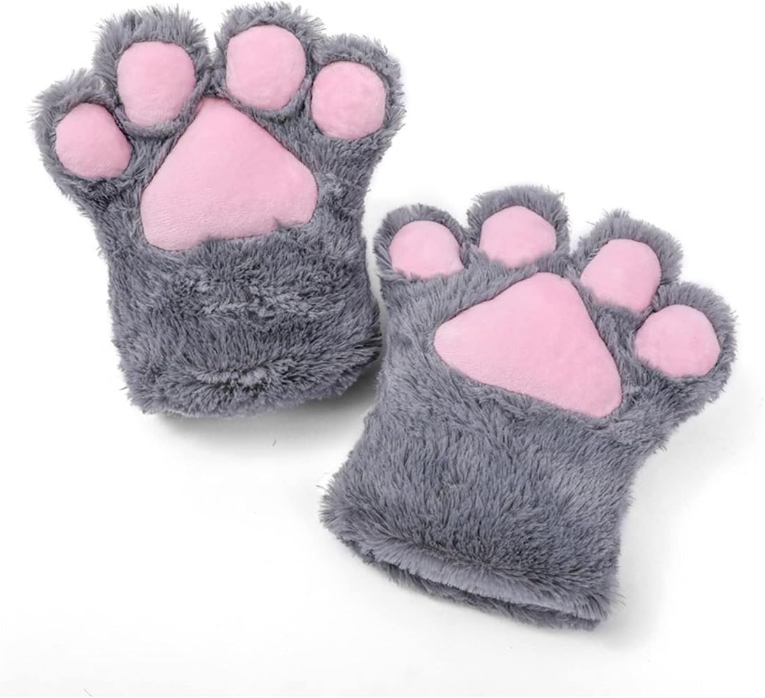 Amazon.co.jp: [ILIUEND] ネコ 肉球 グローブ 手袋 もっふり猫の手
