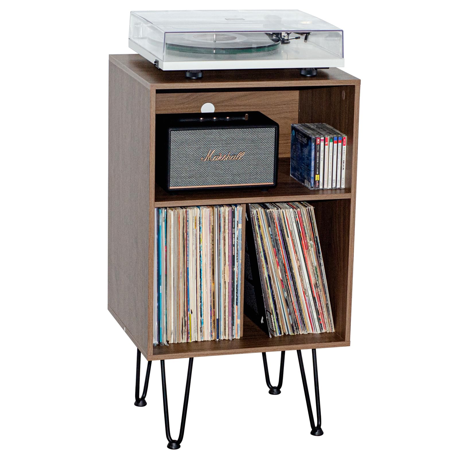Amazon.co.jp: レコードプレーヤースタンド レコードラック レコード棚