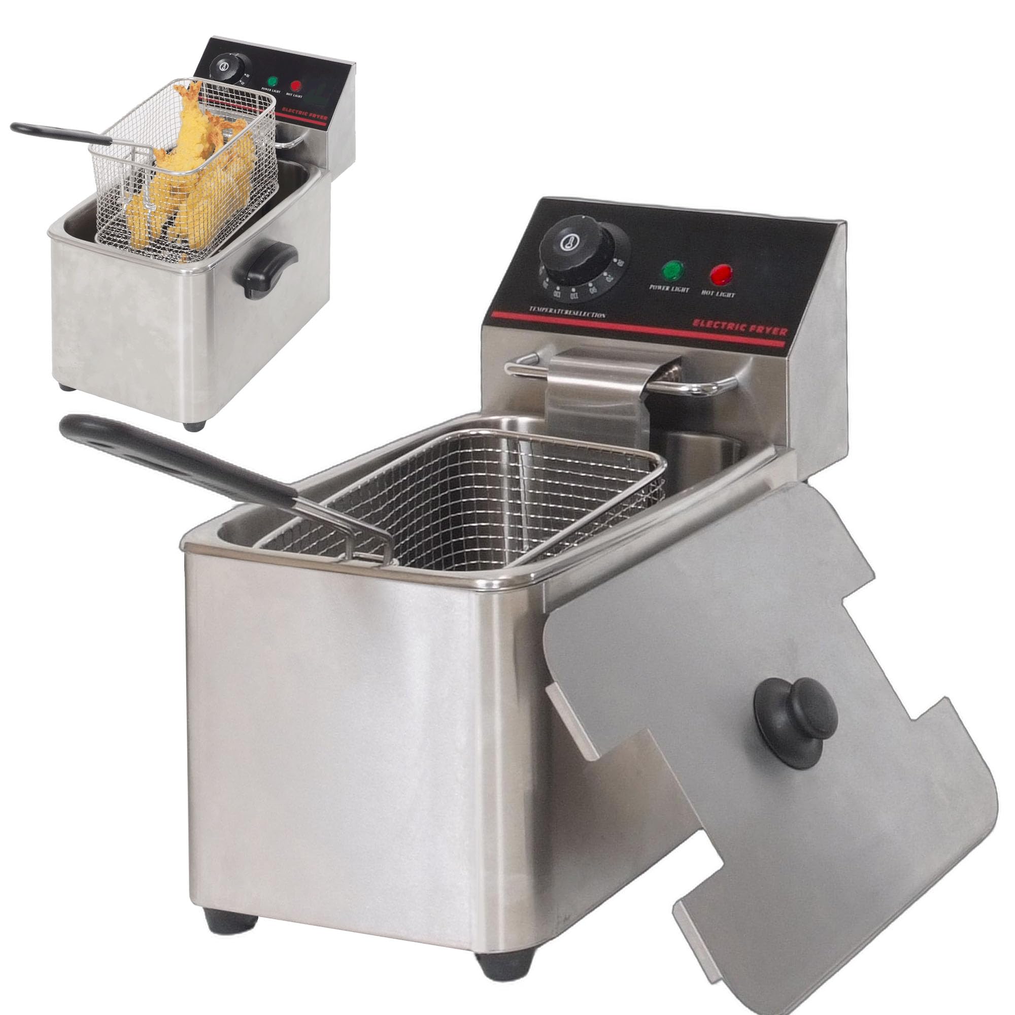 Amazon.co.jp: 電気フライヤー FL-DS4 4L 一槽式 ミニフライヤー 卓上