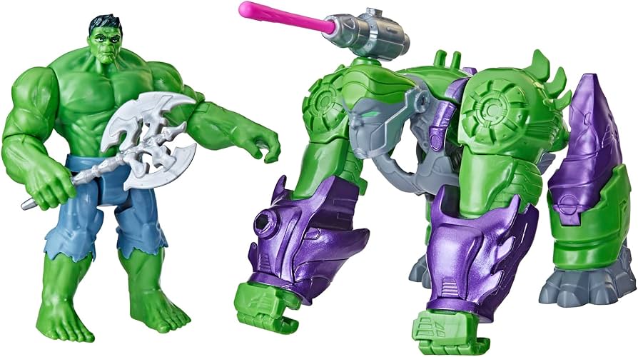 Amazon.com: Marvel Mech Strike Mechasaurs, 4.5-Inch Hulk with