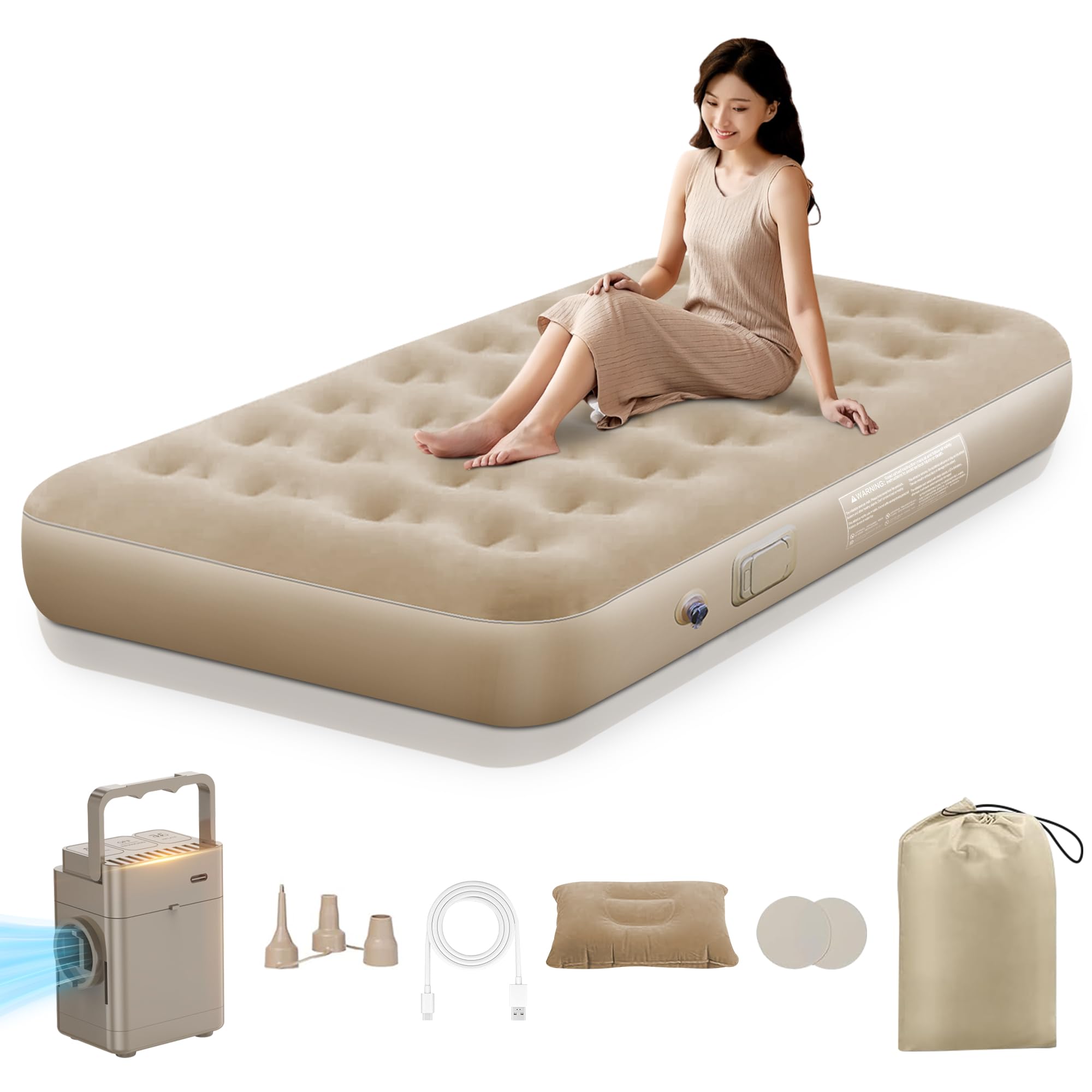 Amazon.co.jp: 【Amazon 限定ブランド】エアーベッド 電動 ポンプ内蔵