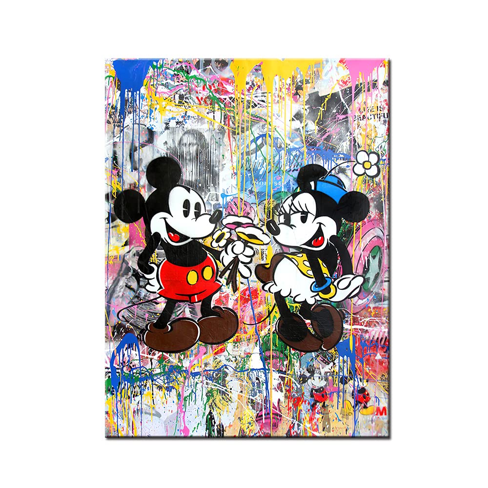 Amazon.co.jp: Banksy バンクシー 可愛いミッキーマウス ポスター