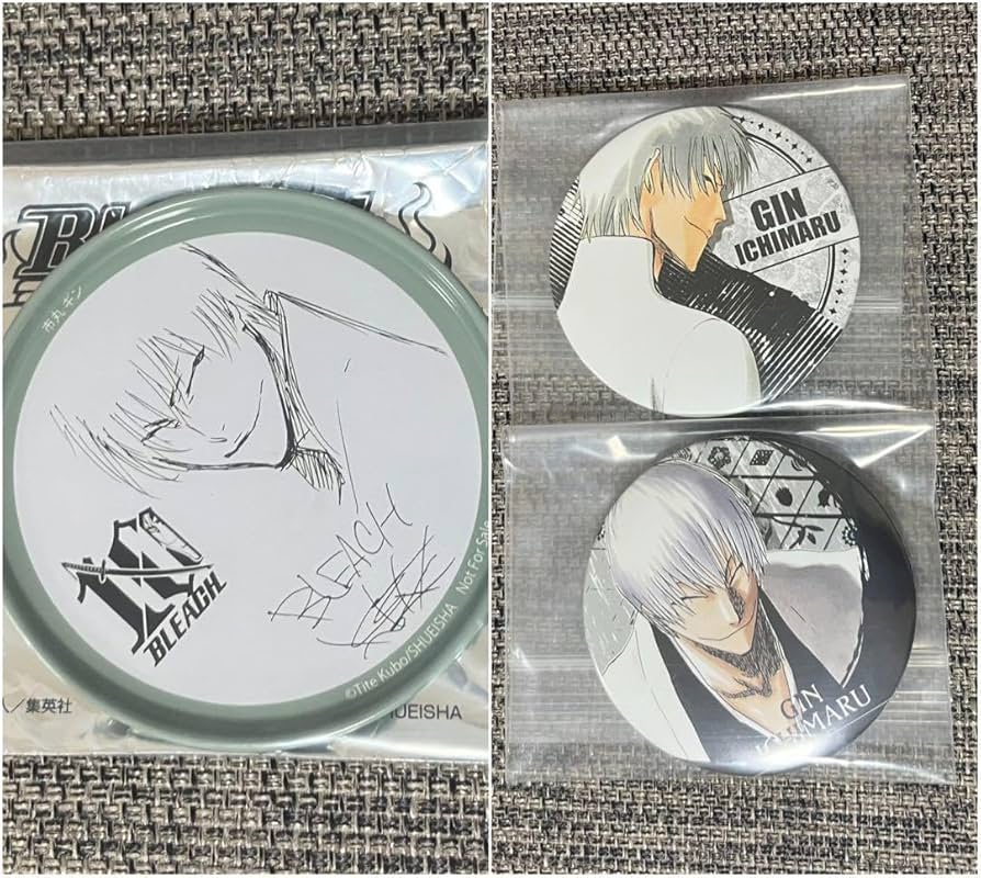 Amazon.co.jp: BLEACH 市丸ギン コレクション缶バッジ 10周年限定 原作