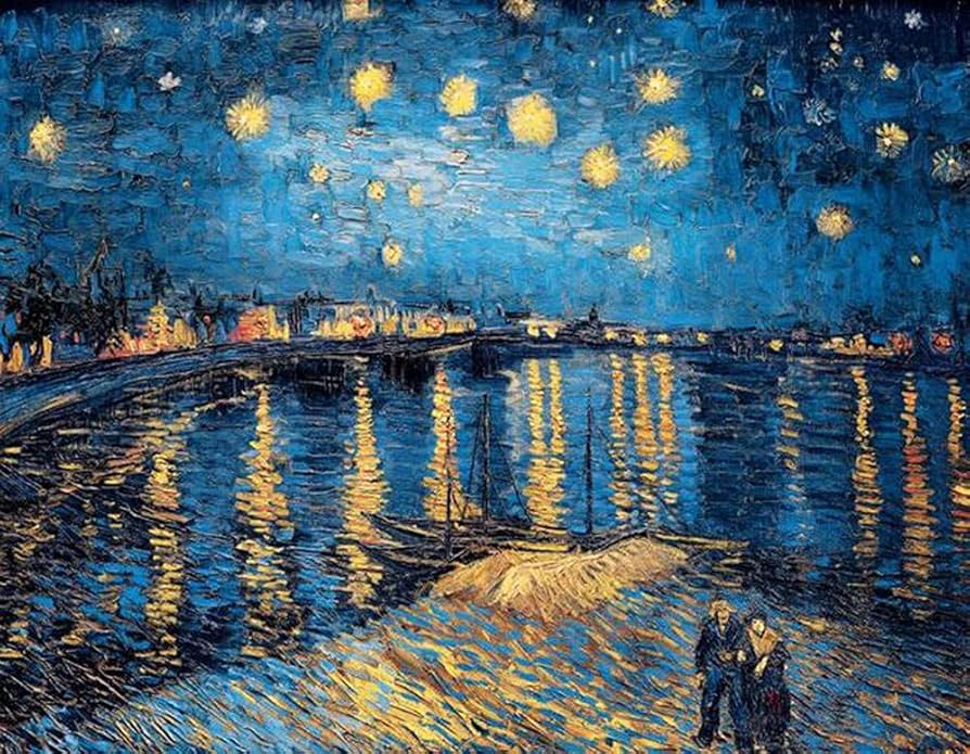 Amazon.co.jp: Van Goghヴァンゴッホ星月夜絵画インテリアSalvador