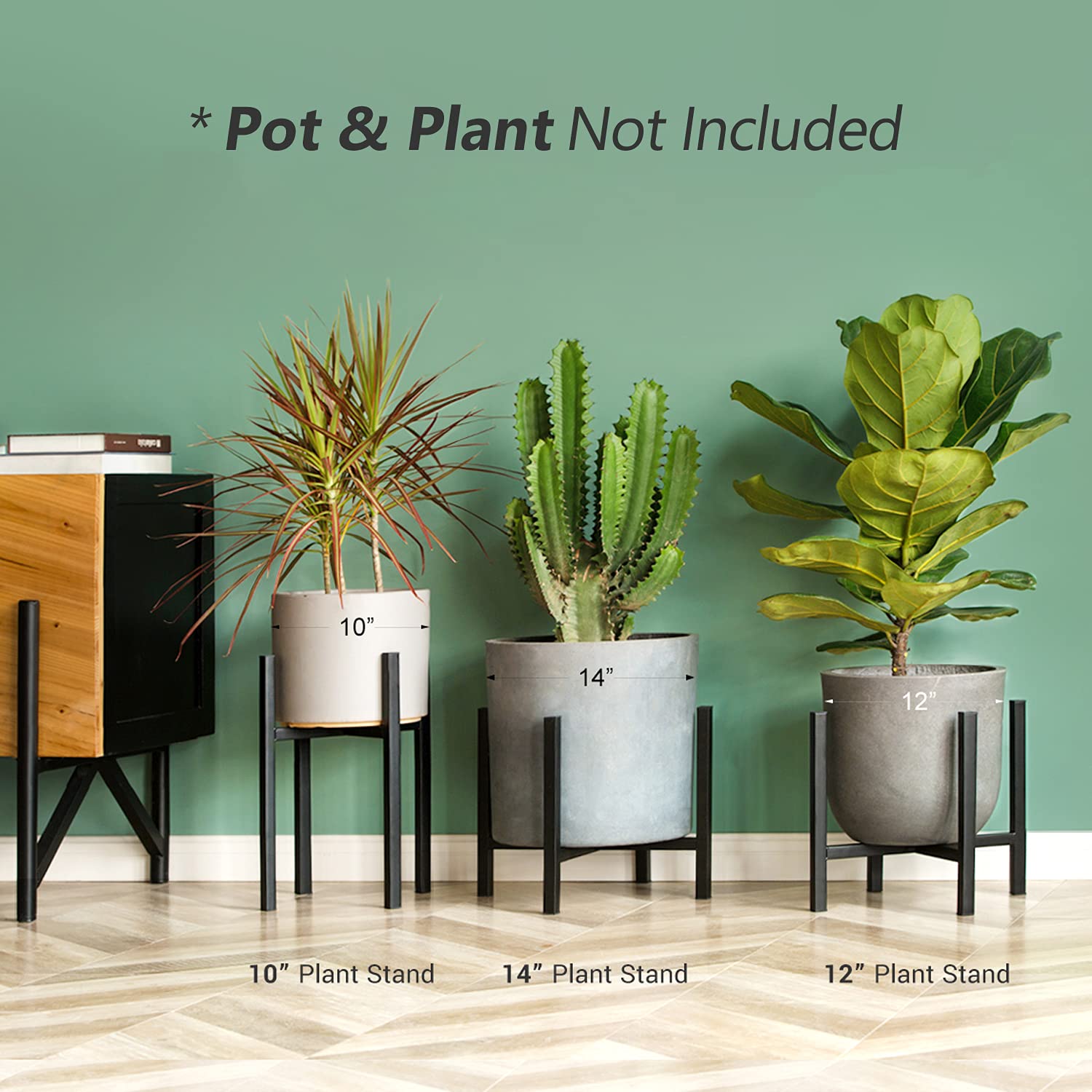 Amazon.com : Mkono Plant Stand - EXCLUDING Plant Pot, Mid Century