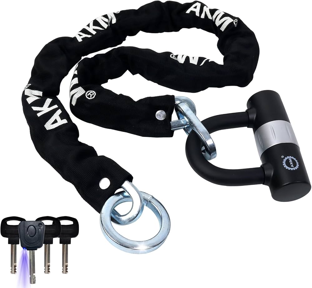 Amazon.co.jp: AKM バイクロック【高い耐切断性】極太チェーンロック φ