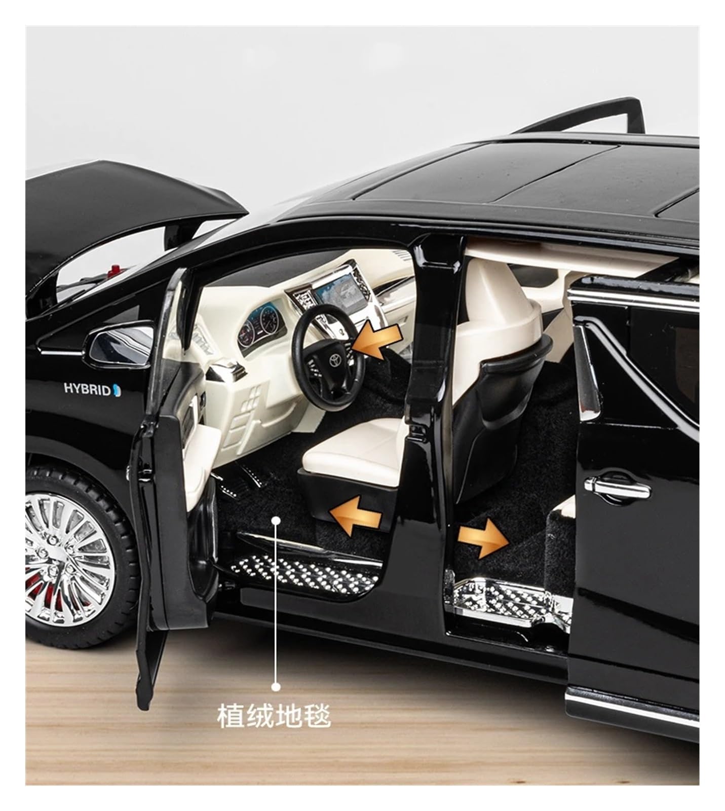 Amazon | ミニカーモデル 1:18 トヨタ アルファード MPV ダイキャスト