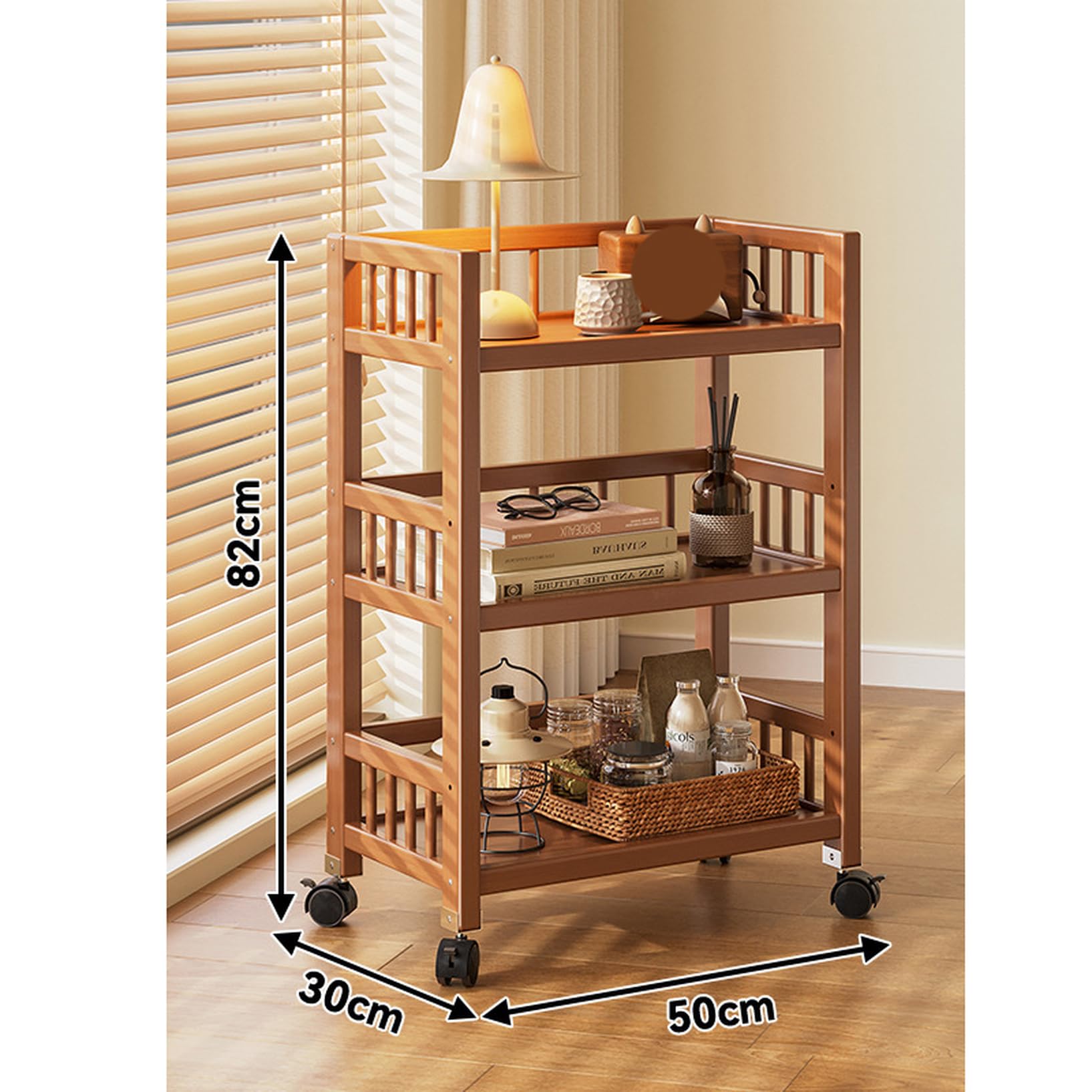 Amazon.co.jp: CFGZC キッチンワゴン 収納ワゴン カラー1 ベビーワゴン