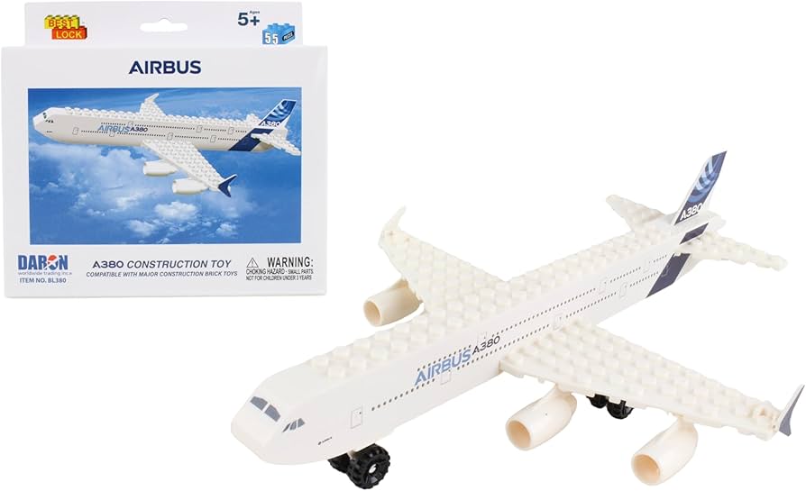 Amazon.com: Daron Airbus A380 Construction Toy (55-Piece) : Toys