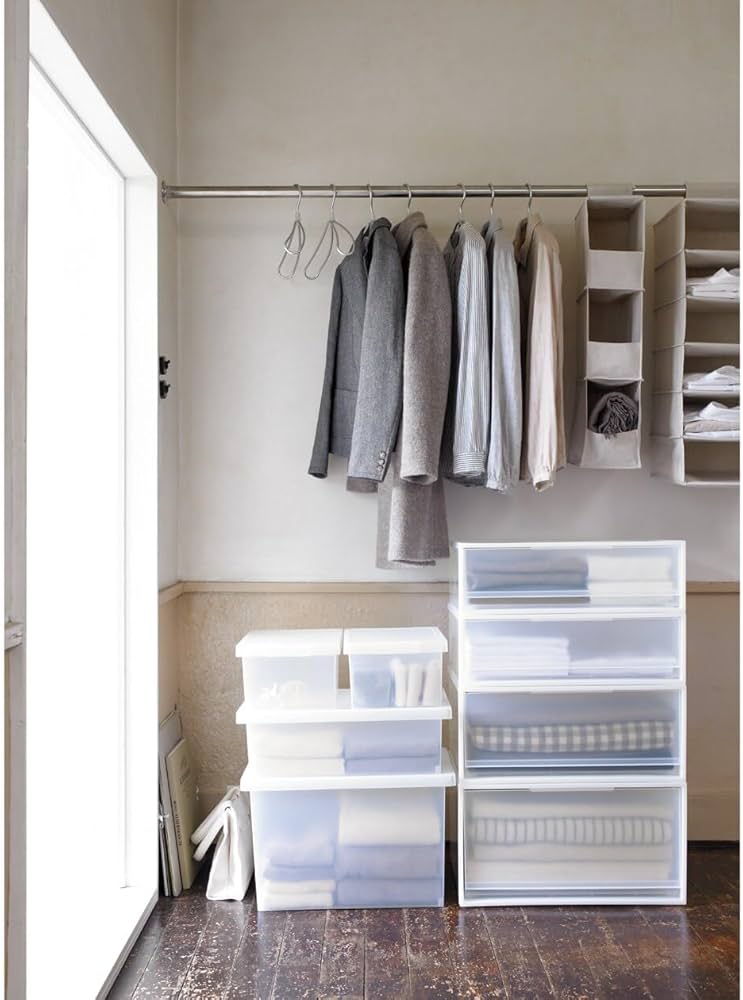 Amazon｜無印良品 ポリプロピレン収納ケース ワイド 小 幅55×奥行44.5