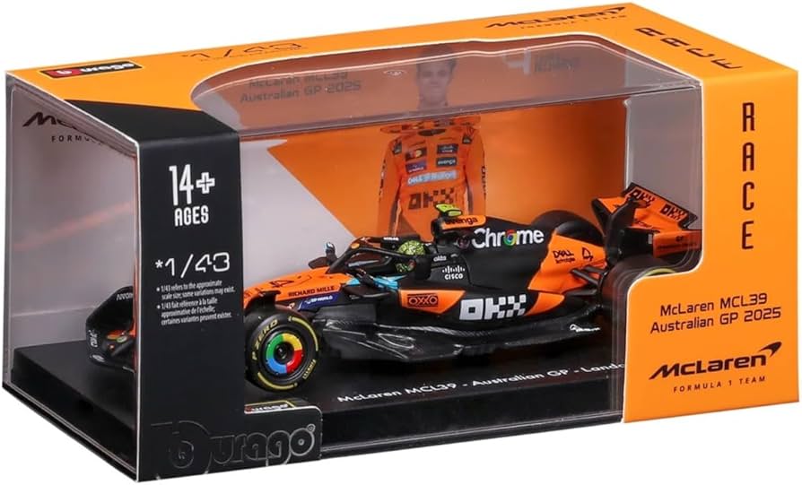 Amazon | ブラーゴ 1/43 マクラーレン F1 MCL39#4 ランド・ノリス 2025