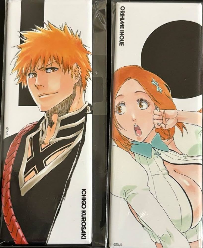 Amazon | BLEACH 絵札缶バッジ 一護織姫 セット | バッジ | おもちゃ