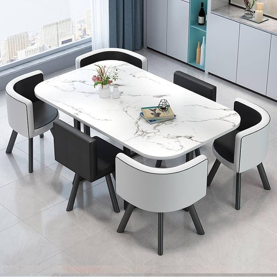 Amazon｜ダイニングテーブルセット 6人掛け ダイニング 7点セット 6人