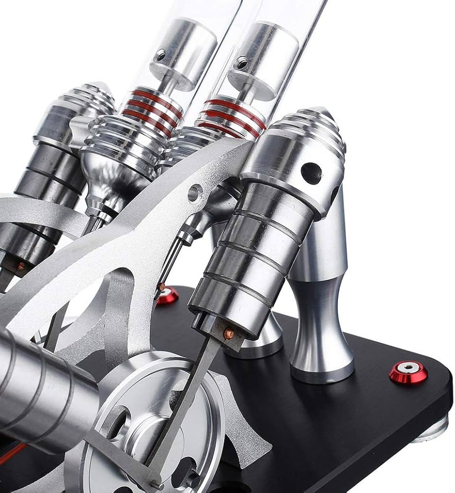 Amazon.co.jp: エンジン玩具モデル 燃焼V4スターリングエンジン型式4