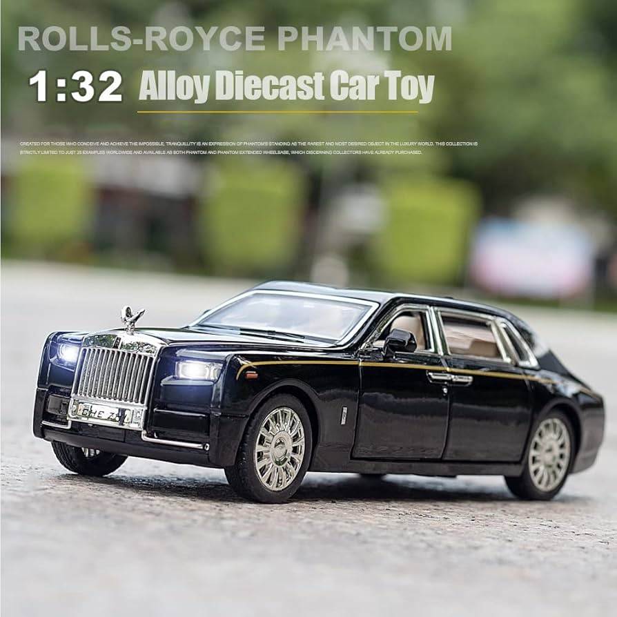 Metal Toy Cars of Rolls-Royce Phantom, 1:32 Scale Rolls-Royce
