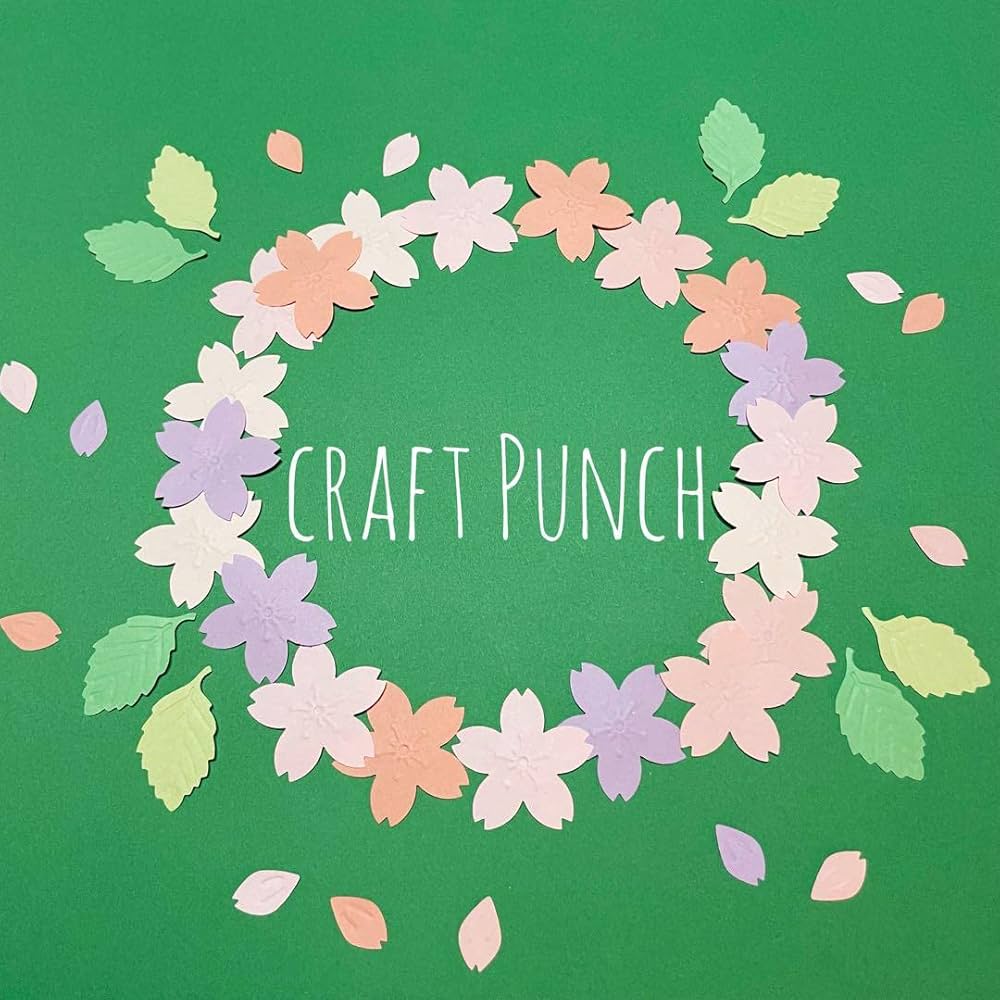 Amazon.co.jp: クラフトパンチ サクラ メッセージカード パーツ 卒園