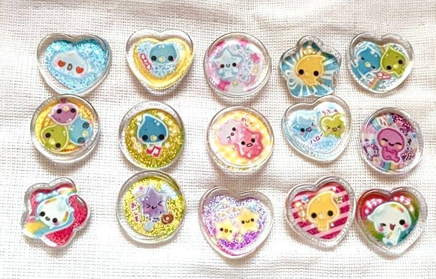 Amazon | 平成レトロ おはじきシール セット | シール・ステッカー