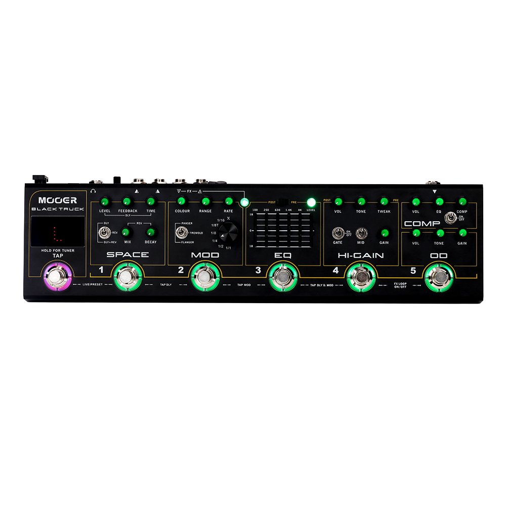 Amazon.com: MOOER Black Truck Guitar Combined Effects Pedal for