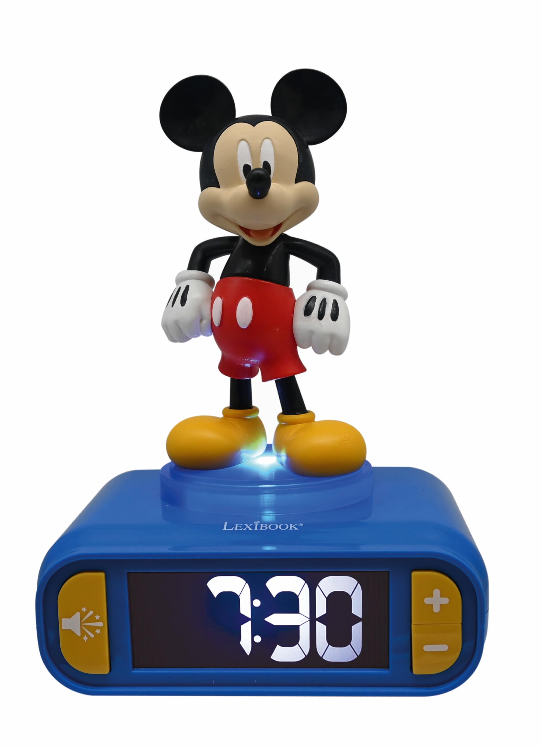 Amazon.co.jp: Lexibook ナイトライト目覚まし時計 ミッキーマウス