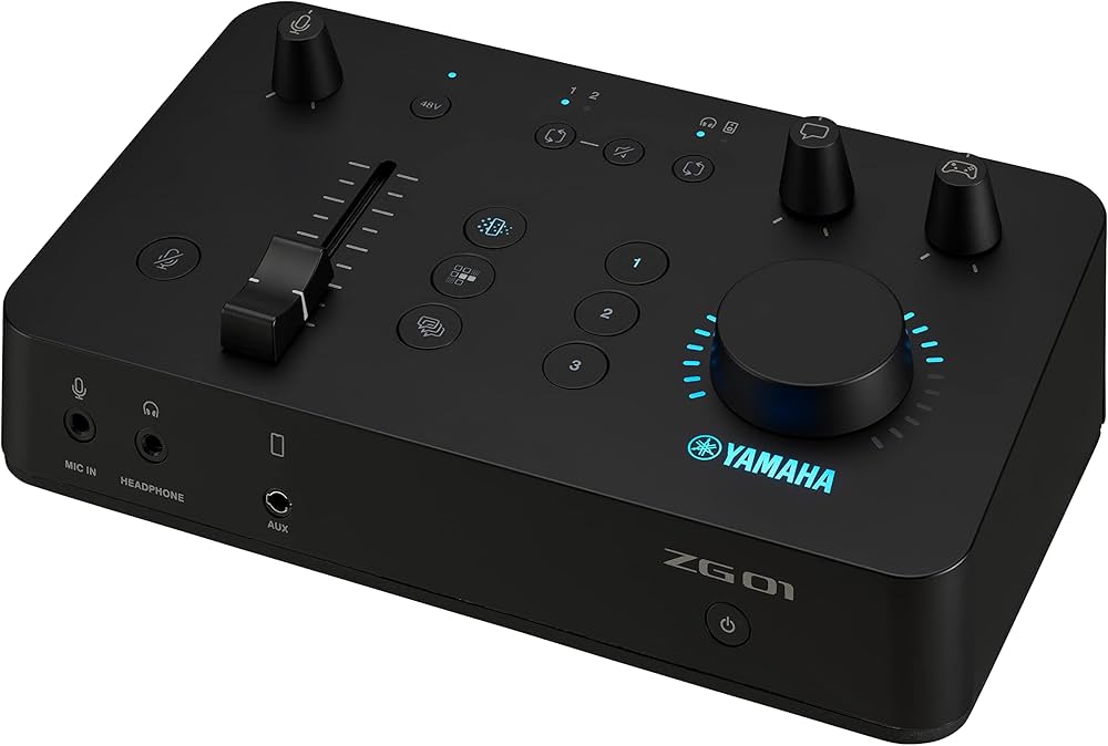 Yamaha ZG01 Game Streaming Audio Mixer, High Resolution USB Audio