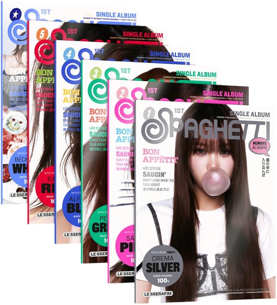 LE-SSERAFIM Spaghetti [Compact ver.] 1st Single Album (6 ver. SET