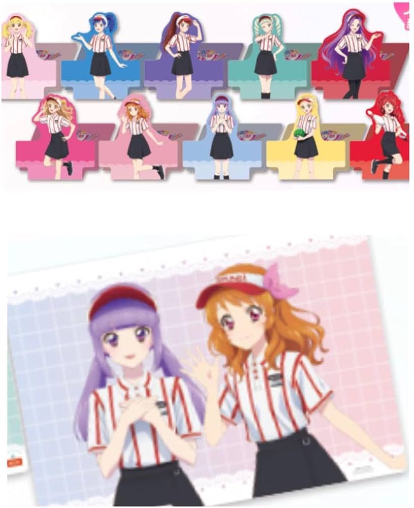 Amazon.co.jp: アイカツ ラウンドワン コースター 全10種 マット1種