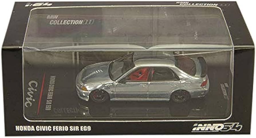 Amazon | INNO64 1/64 ホンダ シビック フェリオ SiR EG9 RAW 完成品