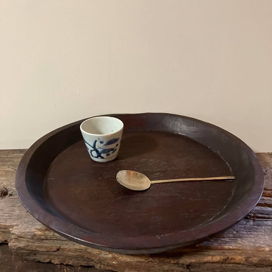 李朝十二角膳天板その66 盆.古道具.骨董品.韓国骨董. Antique.酒器盆