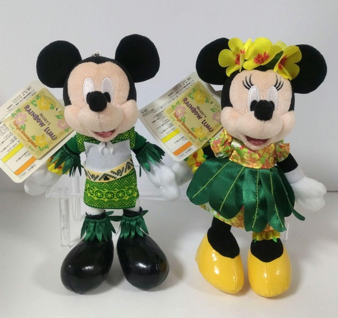 Amazon.co.jp: ランド ミッキー ミニー ぬいぐるみ バッジ レインボー