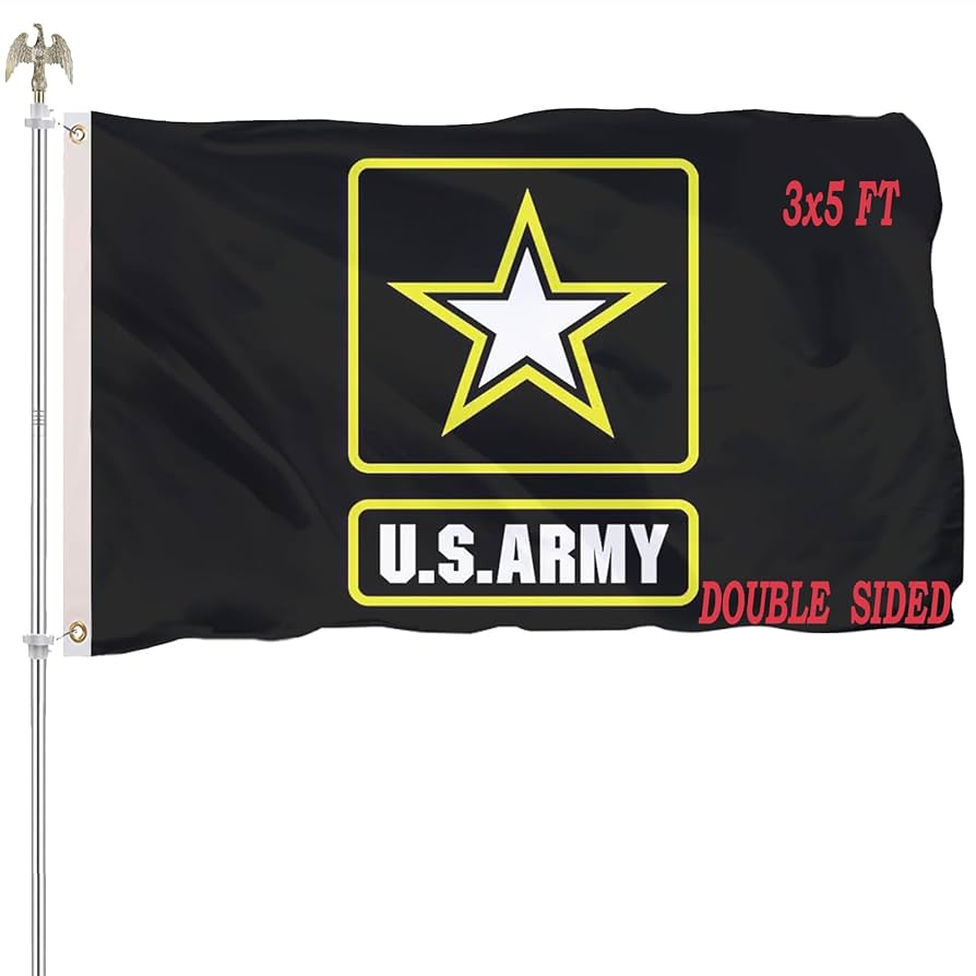 Amazon.co.jp: tnpun アメリカ陸軍旗 アウトドア 3x5 両面 ブラック