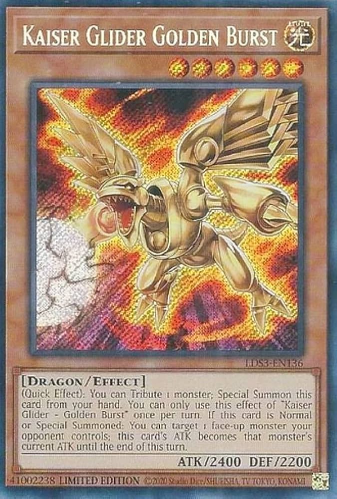 Amazon.co.jp: 遊戯王 LDS3-EN136 カイザー・グライダー－ゴールデン