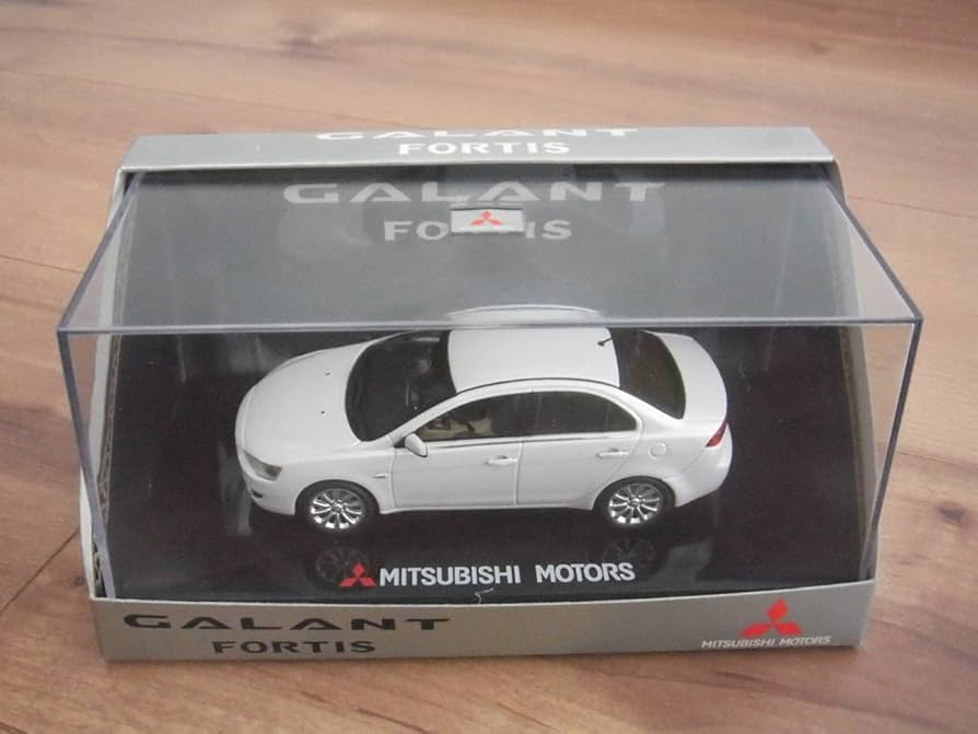 Amazon | 三菱 ギャラン フォルティス ミニカー 白 ホワイト