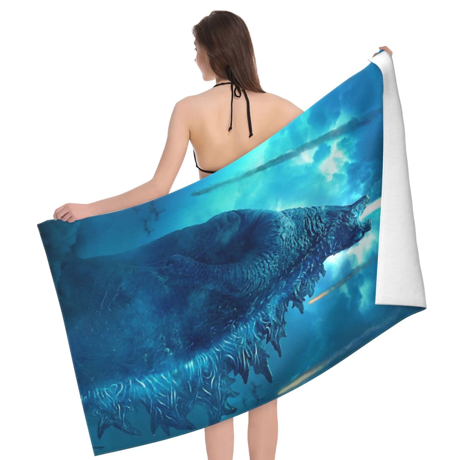 Amazon｜ゴジラvsメカゴジラ (2) マイクロファイバー バスタオル