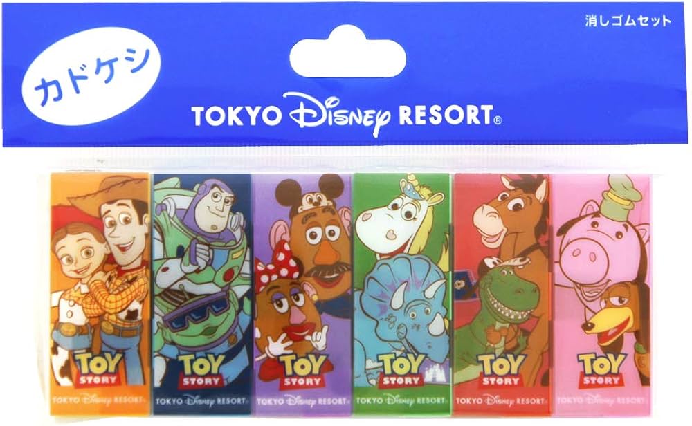 Amazon | トイ・ストーリー 消しゴム カドケシ 6個セット ディズニー