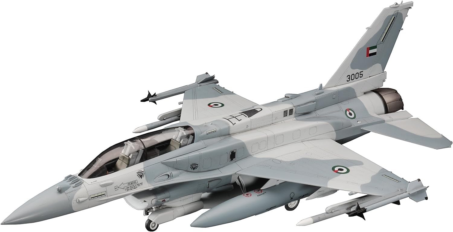Amazon.com: Hasegawa 1/48 UAE Air Force F-16F Block 60 Fighting