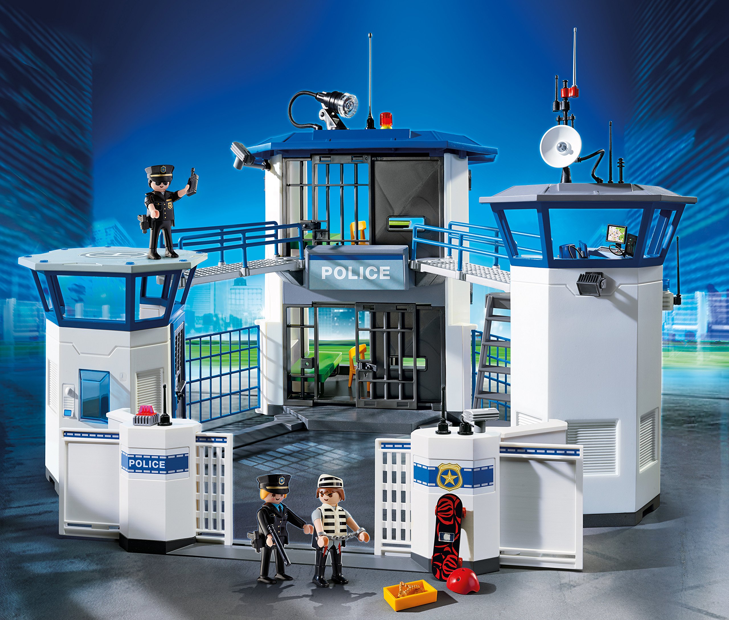 Amazon.co.jp: (プレイモービル) Playmobil 警察署本部 刑務所併設