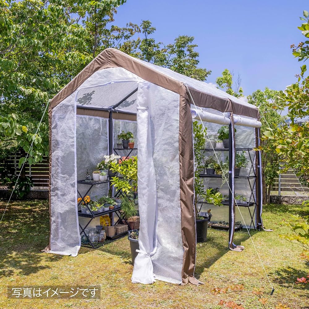 Amazon.co.jp: タカショー ビニールハウス ウォークイン温室 DX 幅185