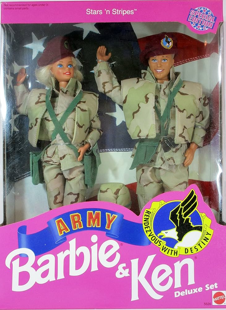 Amazon.co.jp: Star 'N Stripes ARMY Barbie & Ken Deluxe Set : おもちゃ