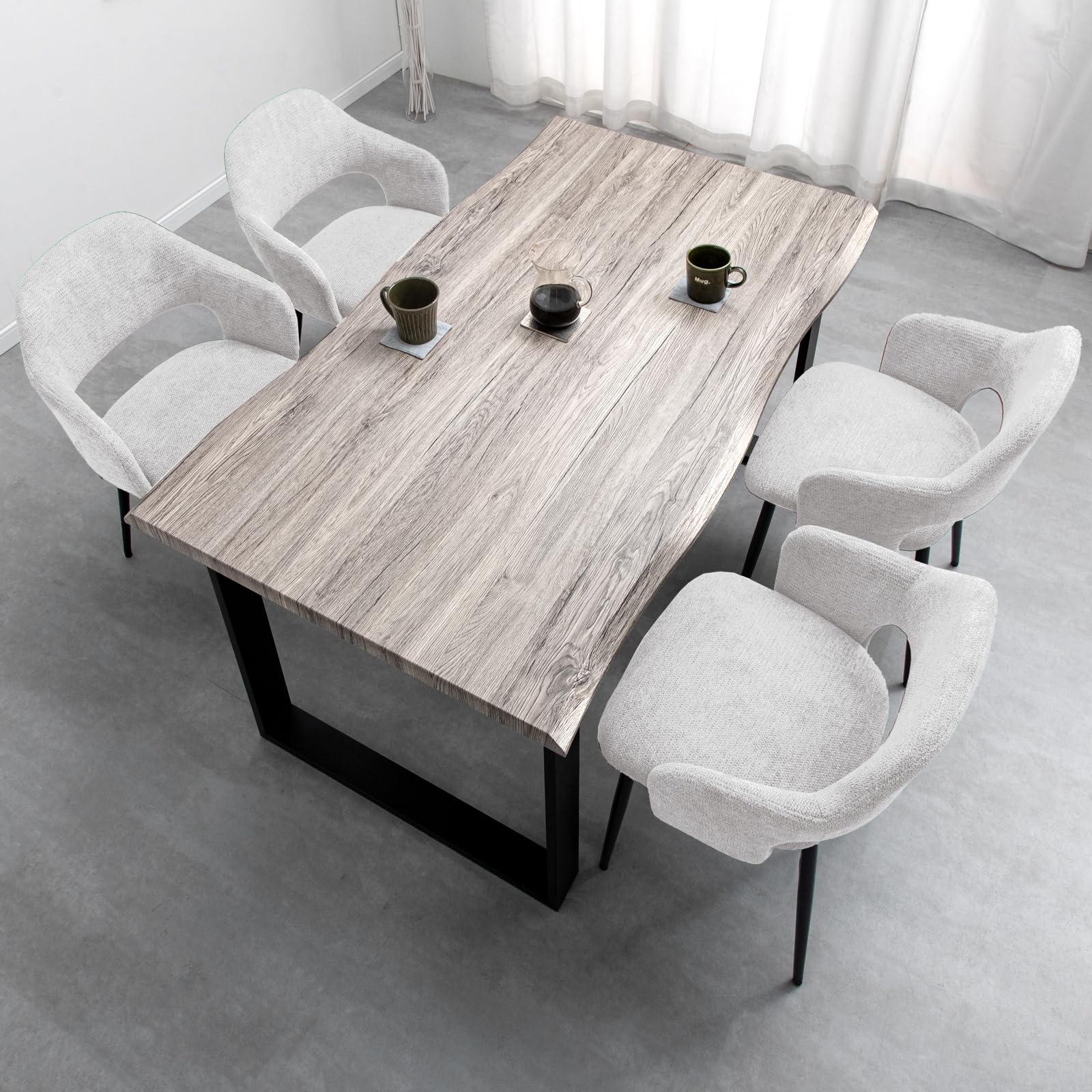 Amazon｜タンスのゲン ダイニングテーブルセット 4人用 5点セット