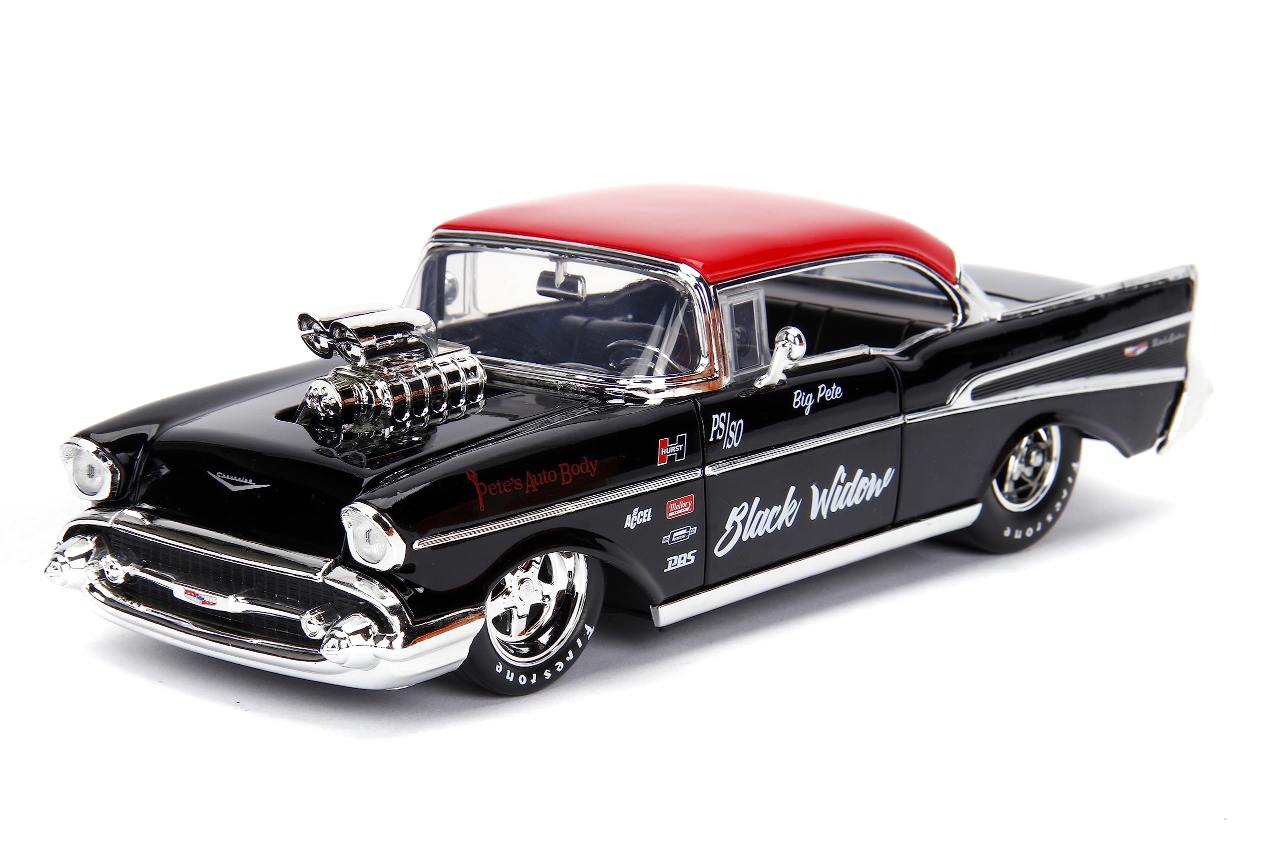 Amazon.com: Jada Big Time Muscle 1:24 1957 Chevy Bel Air Die-Cast