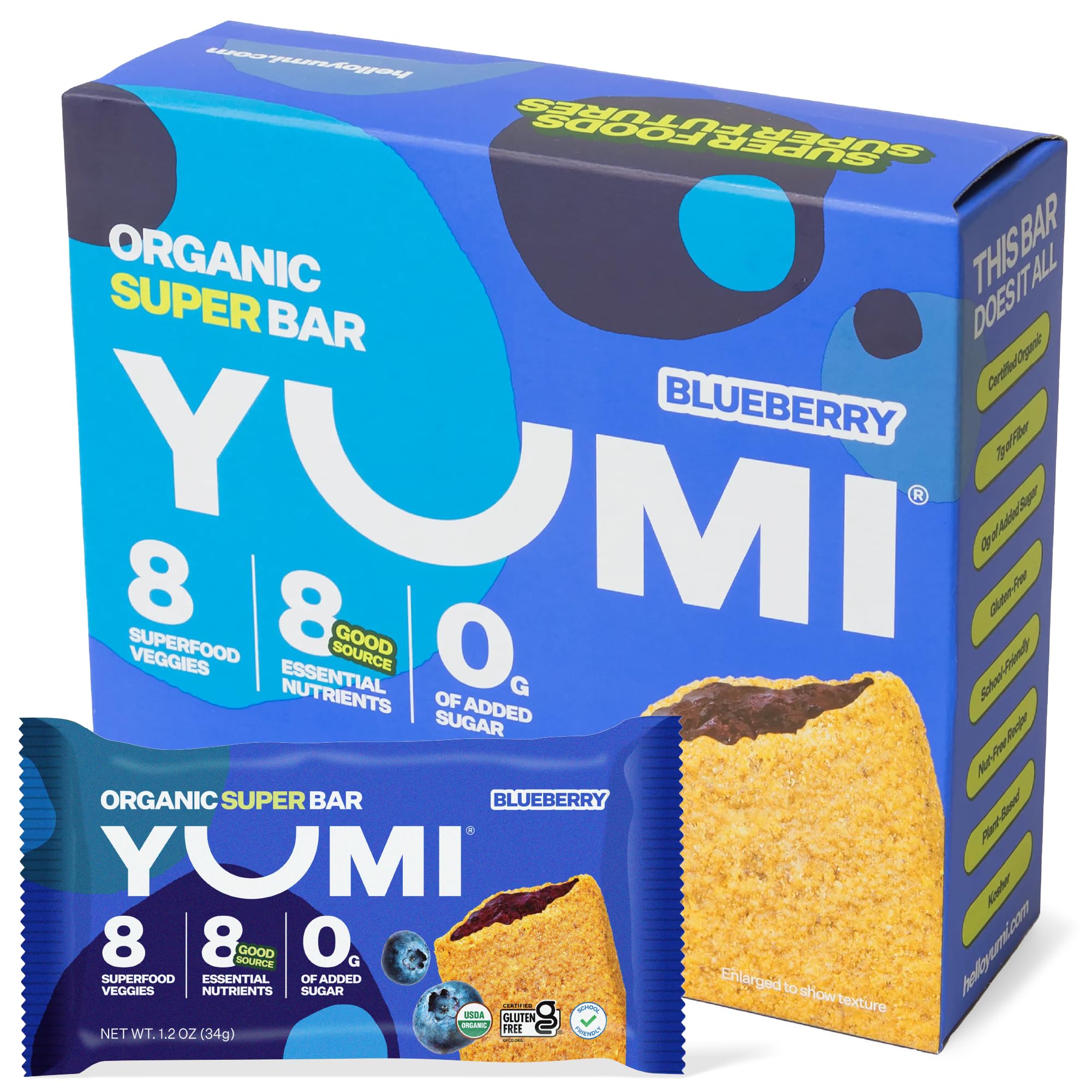Amazon.com: YUMI Organic Breakfast Superbar, Gluten-Free, No Added