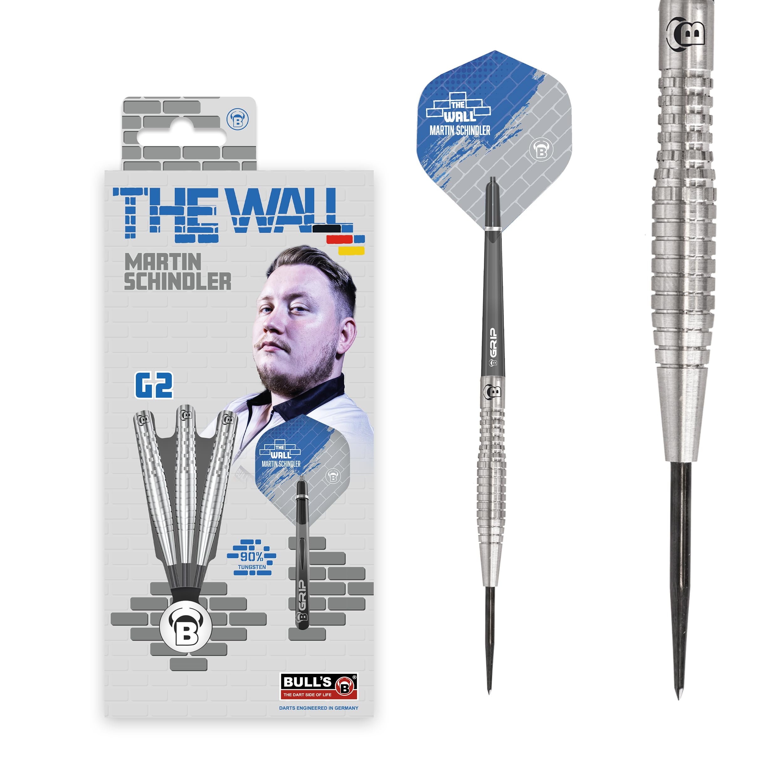Bull's Martin Schindler Original 90% Tungsten G2 Steel Dart 21g