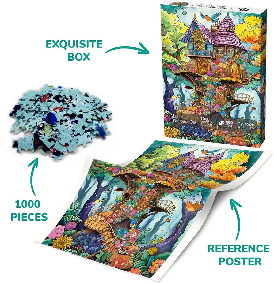 Amazon | ファンタジー マジック ツリーハウス パズル 大人用 1000