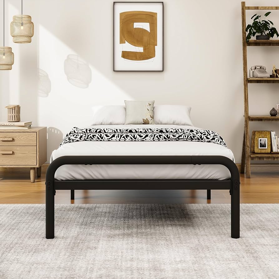 Amazon｜VERFARM メタル ベッドフレーム シングル 頑丈な金属製